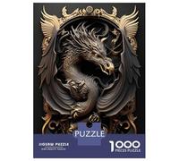 Rompecabezas para Adultos De 1000 Piezas Magical Dragon Art Deco Rompecabezas para Adultos Juegos Relajantes Análisis Y Lógica Regalos para Amigos Y Familiares 38x26cm/1000pcs