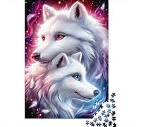 Rompecabezas para Adultos De 1000 Piezas Magical Wolf Art Print Rompecabezas para Adultos Juguetes Antiestrés Regalos para Mujeres Juego Desafiante Regalos 52x38cm/1000pcs