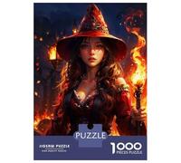 Rompecabezas para Adultos De 1000 Piezas Magical Woman Wizard Rompecabezas para Adultos Juego De Ingenio Desafío Difícil Gran Regalo para Los Amantes De Los Juegos 52x38cm/1000pcs