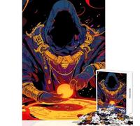 Rompecabezas para Adultos de 1000 Piezas mágico arcano Ligero fantasía Juguetes de Bricolaje Gran Regalo para Juegos Juegos relajantes Lista de Deseos con Papá Noel tamaño 50x75cm