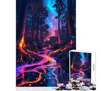 Rompecabezas para Adultos de 1000 Piezas mágico Arroyo del Bosque Juguetes antiestrés Ideas de Regalo Juego práctico para Mejorar el Amor en Pareja tamaño 50x75cm