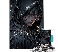 Rompecabezas para Adultos de 1000 Piezas Mago Azul Juego de ingenio con Cicatrices de Batalla Juguetes adictivos para Cultivar la Paciencia Ideas de Regalos decoración (tamaño 38x26cm)