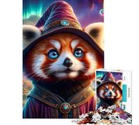 Rompecabezas para Adultos de 1000 Piezas Mago Panda Místico Divertidas Actividades en casa para Mejorar la Memoria Juego práctico para Mayores de 14 años (38x52cm)