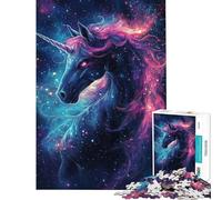 Rompecabezas para Adultos de 1000 Piezas Majestad del Unicornio Galáctico Juego Educativo Juguetes didácticos Regalos para Mujeres y Hombres (tamaño 38x26cm)