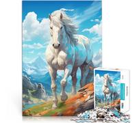 Rompecabezas para Adultos de 1000 Piezas Majestuosidad de la montaña Juguetes de Bricolaje Juguetes de decoración del hogar 38x26cm