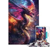 Rompecabezas para Adultos de 1000 Piezas Majestuosidad del Dragón Cósmico para Juegos educativos y Divertidos Regalos Originales y con Humor para cumpleaños (tamaño 38x52cm)