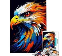 Rompecabezas para Adultos de 1000 Piezas Majestuoso Rompecabezas del Águila Americana para Adultos Juguetes de Bricolaje para Adultos Ideal para Pasar el Tiempo en casa Durante Las Vacaciones