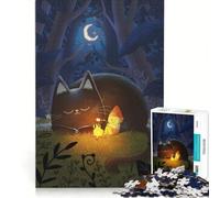 Rompecabezas para Adultos de 1000 Piezas Malvavisco en el Fuego Juego Imposible Mejora la Memoria con Piezas de Formas aleatorias Que encajan Perfectamente 38x26cm