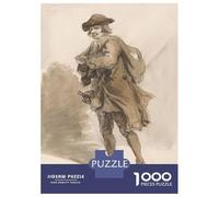 Rompecabezas para Adultos De 1000 Piezas Man in A Hat with A Bag Rompecabezas para Adultos Juguetes Antiestrés Decoración del Hogar Juego Desafiante Regalos 38x26cm/1000pcs