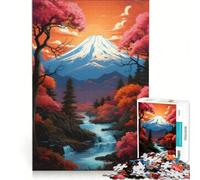 Rompecabezas para Adultos de 1000 Piezas Manantiales de montaña de Japón, Juguete Educativo, para Pasar el Tiempo en Vacaciones, Regalo de cumpleaños, Regalos 38x26cm