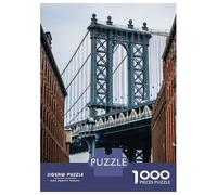 Rompecabezas para Adultos De 1000 Piezas Manhattan Bridge Rompecabezas para Adultos Juegos Relajantes Decoración Cumpleaños 52x38cm/1000pcs