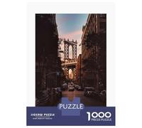 Rompecabezas para Adultos De 1000 Piezas Manhattan Bridge Sunset Rompecabezas para Adultos Juguetes Antiestrés Corte De Precisión Juego Desafiante Regalos 52x38cm/1000pcs