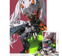 Rompecabezas para Adultos de 1000 Piezas máquina de Matar Chica Anime Juguetes antiestrés Regalo de cumpleaños Juego de ingenio Actividades Divertidas en casa tamaño 50x75cm