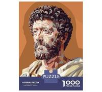 Rompecabezas para Adultos De 1000 Piezas Marcus Aurelius Low Poly Rompecabezas para Adultos Juguetes Antiestrés Difícil Difícil Cumpleaños Y Navidad 38x26cm/1000pcs
