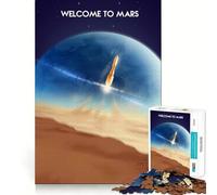 Rompecabezas para Adultos de 1000 Piezas,Marte Futuro,Corte Impecable,Divertido Juego de concentración,Regalo de Juego Gratuito,Regalo de cumpleaños Divertido (38x52cm)