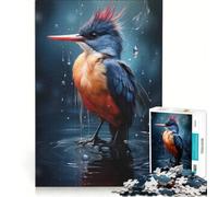 Rompecabezas para Adultos de 1000 Piezas Martín Pescadores en su hábitat, Juguetes para armar, desafiante para completar, colección de Artistas, Bellas Artes 38x26cm