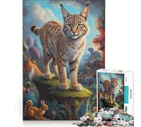 Rompecabezas para Adultos de 1000 Piezas: Más allá de la Realidad del Lince, Juego Imposible, Actividades Divertidas para Hacer en casa, cumpleaños 38x52cm