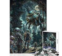 Rompecabezas para Adultos de 1000 Piezas Más allá de Las fronteras alienígenas Juego práctico para Toda la Familia Juguetes de decoración para el hogar Regalos para Amigos y Familiares (38x52cm)