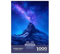 Rompecabezas para Adultos De 1000 Piezas Matterhorn Peak Under A Starry Sky Rompecabezas para Adultos Juego Familiar Pero Divertido Y Humorístico Cumpleaños 70x50cm/1000pcs
