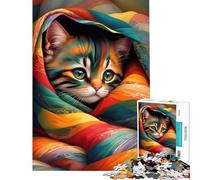 Rompecabezas para Adultos de 1000 Piezas Me Encanta mi Manta Juego Educativo Juguetes didácticos Regalos de Amigo Invisible Mejora la Memoria (tamaño 38x52cm)