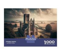 Rompecabezas para Adultos De 1000 Piezas Medieval Abbey Ruins Timeless Beauty Rompecabezas para Adultos Juego De Ingenio Decoración Perfecta Cumpleaños Y Navidad 70x50cm/1000pcs