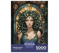 Rompecabezas para Adultos De 1000 Piezas Medusa Rompecabezas para Adultos Juegos Relajantes Carrera De Velocidad De Manos Interacción Entre Padres E Hijos 52x38cm/1000pcs