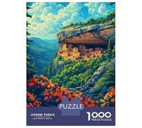 Rompecabezas para Adultos De 1000 Piezas Mesa Verde National Park Rompecabezas para Adolescentes Juego Práctico Decoración del Hogar 52x38cm/1000pcs