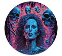 Rompecabezas para Adultos de 1000 Piezas Miedo a lo Desconocido, desafiantes Rompecabezas, Ideales para Parejas, Navidad, Año Nuevo y San Valentín, 67,5 x 67,5 cm.