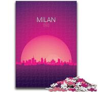 Rompecabezas para Adultos de 1000 Piezas, Milán, Italia Juguete Educativo y desafiante, Toda la Familia (tamaño 50x70cm)