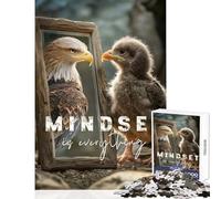 Rompecabezas para Adultos de 1000 Piezas Mindset Is Everything decoración del hogar Juguetes Obras de Arte Regalo para Juego Educativo Lista de Deseos con Papá Noel tamaño 38x26cm