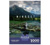 Rompecabezas para Adultos De 1000 Piezas Mindset Is Everything Rompecabezas Juego De Ingenio Aliviador del Estrés Difícil Y Desafiante 52x38cm/1000pcs