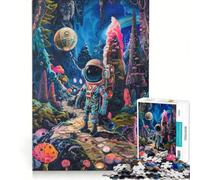 Rompecabezas para Adultos de 1000 Piezas Mini Spaceman Wonderland Juegos relajantes para Mejorar la Memoria cumpleaños y Navidad 38x52cm