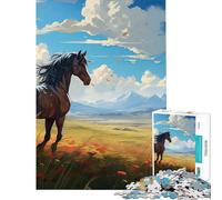 Rompecabezas para Adultos de 1000 Piezas Mirada al Atardecer difícil y desafiante Juguete de análisis y lógica decoración de Pared Apto para Mayores de 14 años 38x26cm