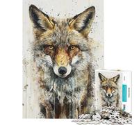 Rompecabezas para Adultos de 1000 Piezas Mirada de lo Salvaje - Rompecabezas para Adultos - Juegos relajantes - Regalo de cumpleaños (Tamaño 38x26cm)