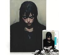 Rompecabezas para Adultos de 1000 Piezas: Mirada Oscura - Mujer Misteriosa, Decoración de Pared de Juguete, Un Reto para completar, Toda la Familia 50x75cm