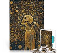 Rompecabezas para Adultos de 1000 Piezas Mirando más allá del Arte de Las Calaveras ,para Mayores de 14 años Desafío difícil antiestrés Toda la Familia.。