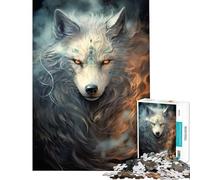 Rompecabezas para Adultos de 1000 Piezas Misterioso Zorro Pixels Juego de ingenio Juguete Intelectual Regalo de cumpleaños Difícil (Tamaño 50x75cm)