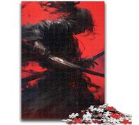 Rompecabezas para Adultos de 1000 Piezas, misteriosos samuráis Ninja, Juegos educativos, Juguetes de Bricolaje, Toda la Familia, 38x26cm