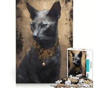 Rompecabezas para Adultos de 1000 Piezas: Mito del Gato Cornish Rex, Juego Familiar, Juego Relajante e Intelectual, Regalo Ideal 38x52cm