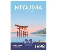 Rompecabezas para Adultos De 1000 Piezas Miyajima Torii Gate and Deer Rompecabezas para Adultos Juegos Divertidos para La Diversión Familiar Juego Desafiante Regalos 70x50cm/1000pcs