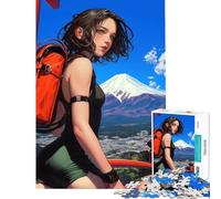 Rompecabezas para Adultos de 1000 Piezas Mochila Wanderlust para niñas Juguetes adictivos para Cultivar la Paciencia Juegos Familiares Decoración Perfecta Regalo Divertido (tamaño 38x52cm)