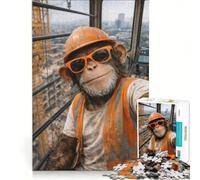 Rompecabezas para Adultos de 1000 Piezas Modelo Monkey Builder Ideal para Decorar la Pared o para divertirse en Familia Perfecto como Regalo para Toda la Familia 50x75cm
