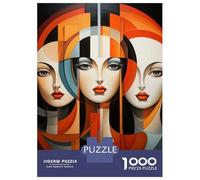 Rompecabezas para Adultos De 1000 Piezas Modern Art Deco Painting Rompecabezas para Adultos Juego Familiar Vacaciones En Casa Matar El Tiempo Gran Regalo para Jugar 38x26cm/1000pcs