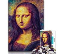 Rompecabezas para Adultos de 1000 Piezas Mona Lisa Rompecabezas de 1000 Piezas Juegos educativos decoración del hogar Adecuado para decoración de Escritorio 38x26cm