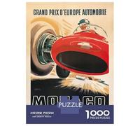 Rompecabezas para Adultos De 1000 Piezas Monaco Grand Prix 1960 Rompecabezas para Adultos Juegos Divertidos para La Diversión Familiar Juego Desafiante Regalos 52x38cm/1000pcs