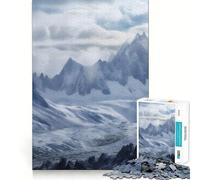 Rompecabezas para Adultos de 1000 Piezas,Montañas Congeladas,Juego de Habilidad Mental,Diversión sin Esfuerzo,Decoración navideña para Pared (50x75cm)
