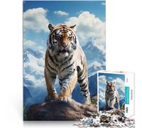 Rompecabezas para Adultos de 1000 Piezas Montañas del Tigre Juguetes educativos de Aprendizaje Toda la Familia. 75x50cm