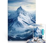 Rompecabezas para Adultos de 1000 Piezas Montañas en Invierno Juguete de desafío de Juego Educativo para la decoración del hogar 75x50cm