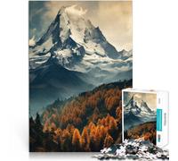 Rompecabezas para Adultos de 1000 Piezas Montañas en otoño para el Juguete de desafío de Juego Educativo Ideas de Regalos 75x50cm