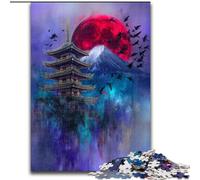 Rompecabezas para Adultos de 1000 Piezas, Monte Fuji, Japón, de cartón, 26x38cm, Ideal para Enamorados, Navidad, Año Nuevo y San Valentín